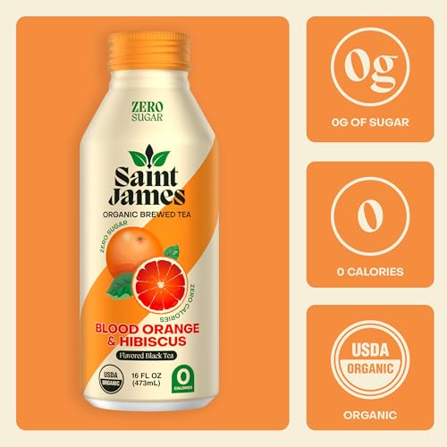 Saint James Iced Tea, Variety Green Tea, Black Tea & Fruit Tea Flavors