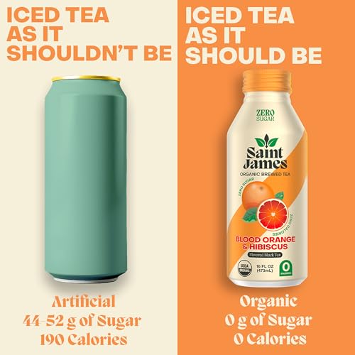 Saint James Iced Tea, Variety Green Tea, Black Tea & Fruit Tea Flavors