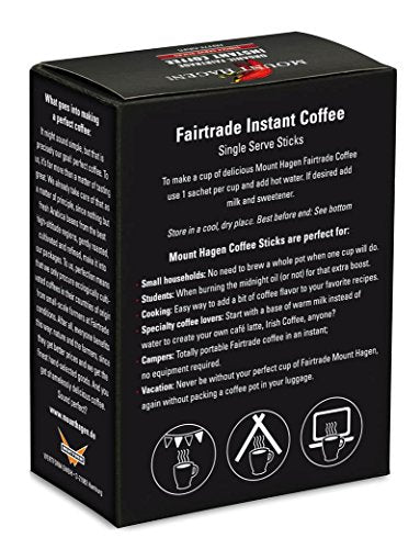 Organic Medium Roast Arabica Instant Coffee Pouches 25 Count