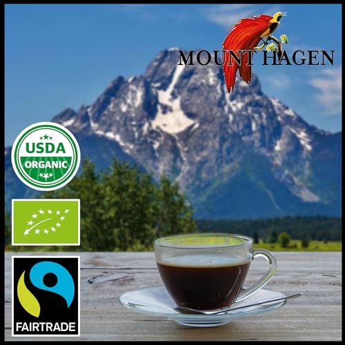 Mount Hagen Organic Decaffeinated Instant Coffee Single Serve 25 Sticks
