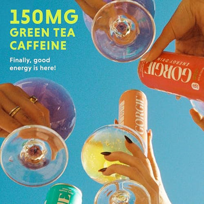 GORGIE Sugar-Free Natural Energy Drink, Coffee Replacement, Vegan