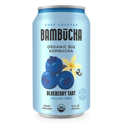 Organic Blueberry Kombucha Tea Drink with Probiotics 12 Pack