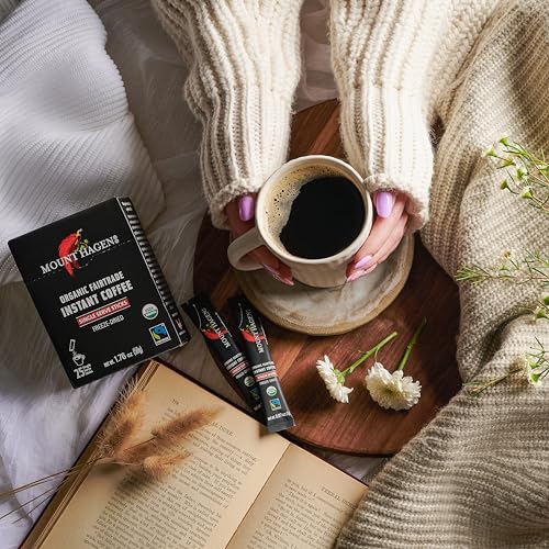 Organic Medium Roast Arabica Instant Coffee Pouches 25 Count