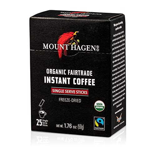 Organic Medium Roast Arabica Instant Coffee Pouches 25 Count
