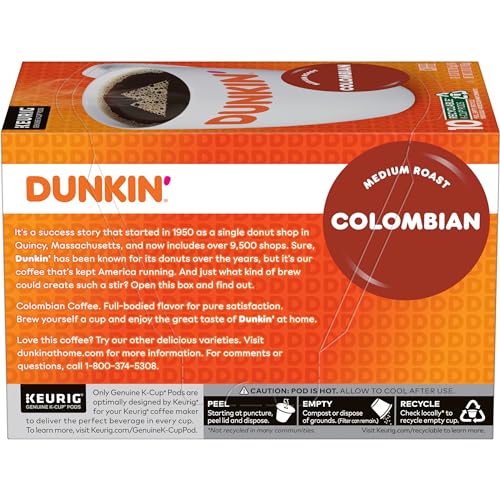 Dunkin' Midnight Dark Roast Coffee, 60 Keurig K-Cup Pods