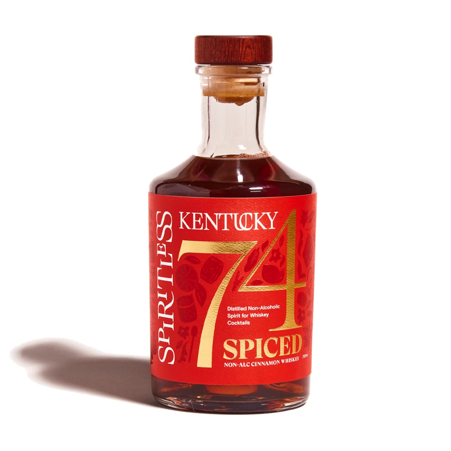 Non Alcoholic Bourbon Whiskey Alternative for Mocktails & Cocktails 750ml