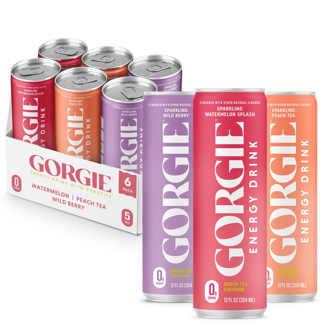 GORGIE Sugar-Free Natural Energy Drink, Coffee Replacement, Vegan