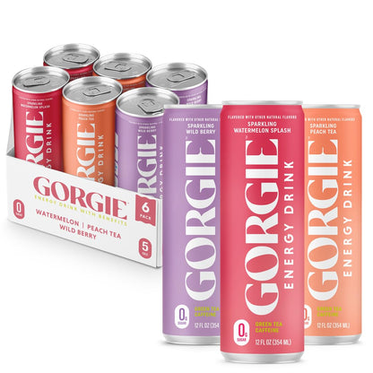 GORGIE Sugar-Free Natural Energy Drink, Coffee Replacement, Vegan