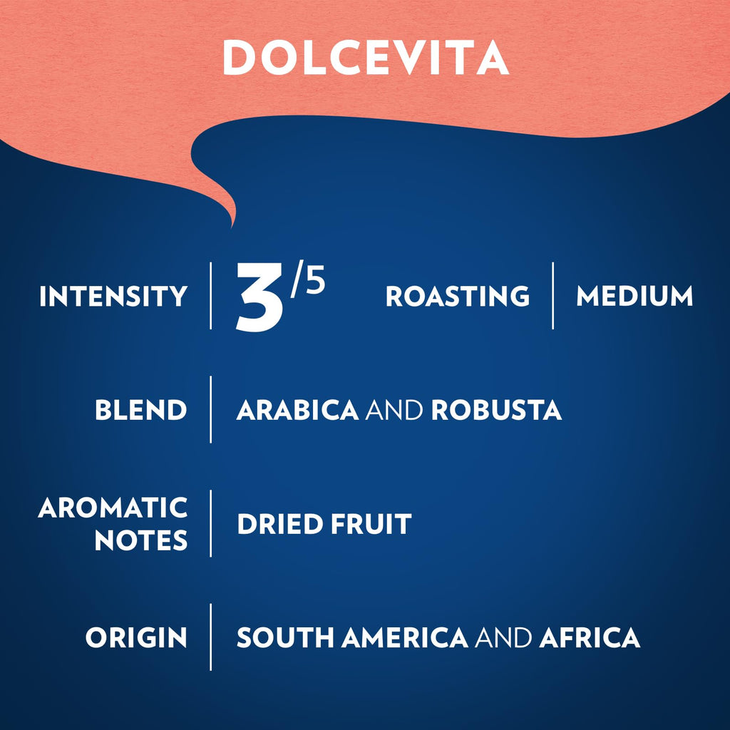 Dolcevita Classico Medium Roast Ground Coffee Arabica Robusta Blend