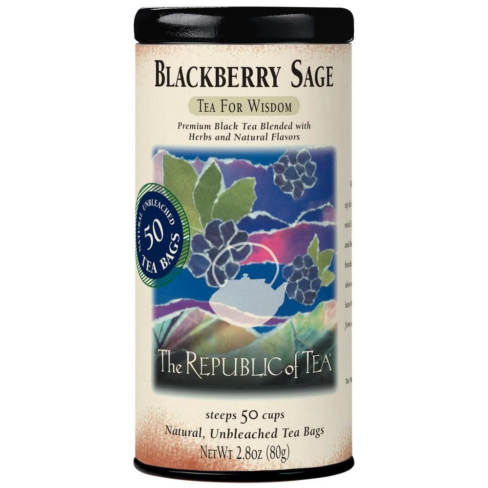 Blackberry Sage Black Tea with Natural Fruit & Herbal Notes