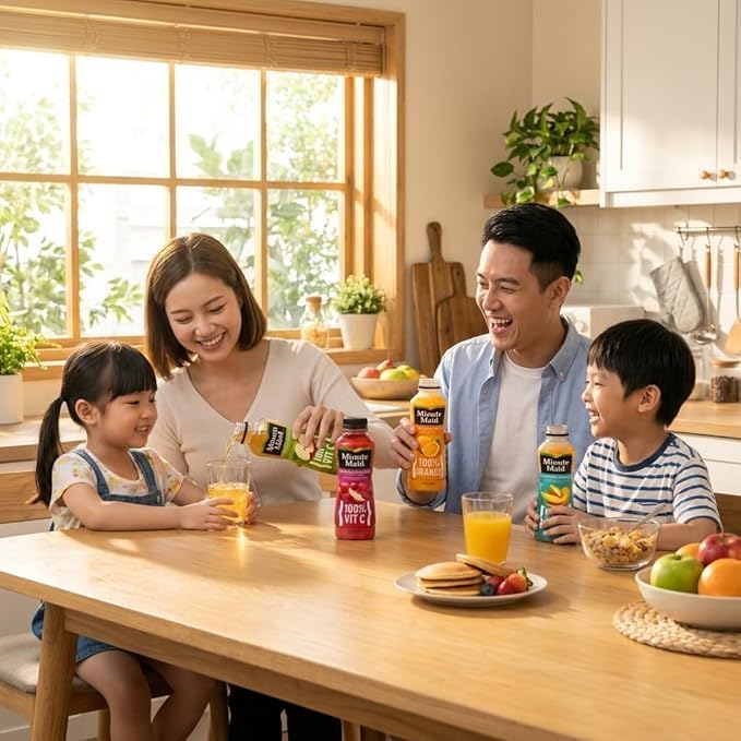 Orange Apple Juice Variety Pack with Fruit Blend Flavors 15 Pack