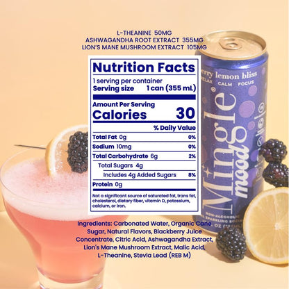 Non Alcoholic Mocktail Variety Pack with Real Juice Flavors 24 Pack