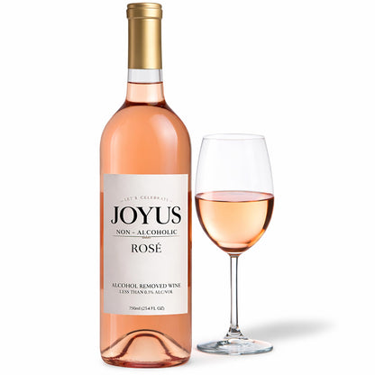 JØYUS Non-Alcoholic Rose´ Wine, Dealcoholized Wine, 750ml Bottle