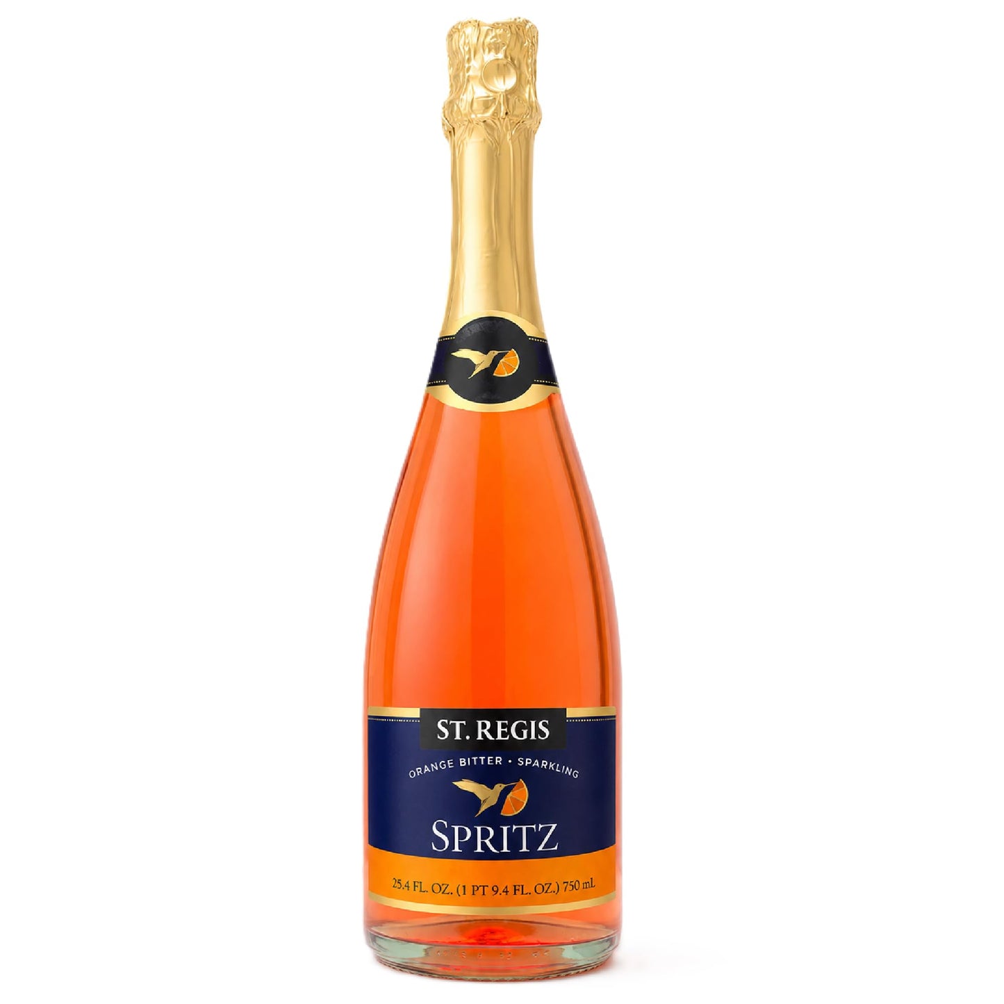 Non Alcoholic Orange Spritz Sparkling Drink with Fruity Citrus Flavor