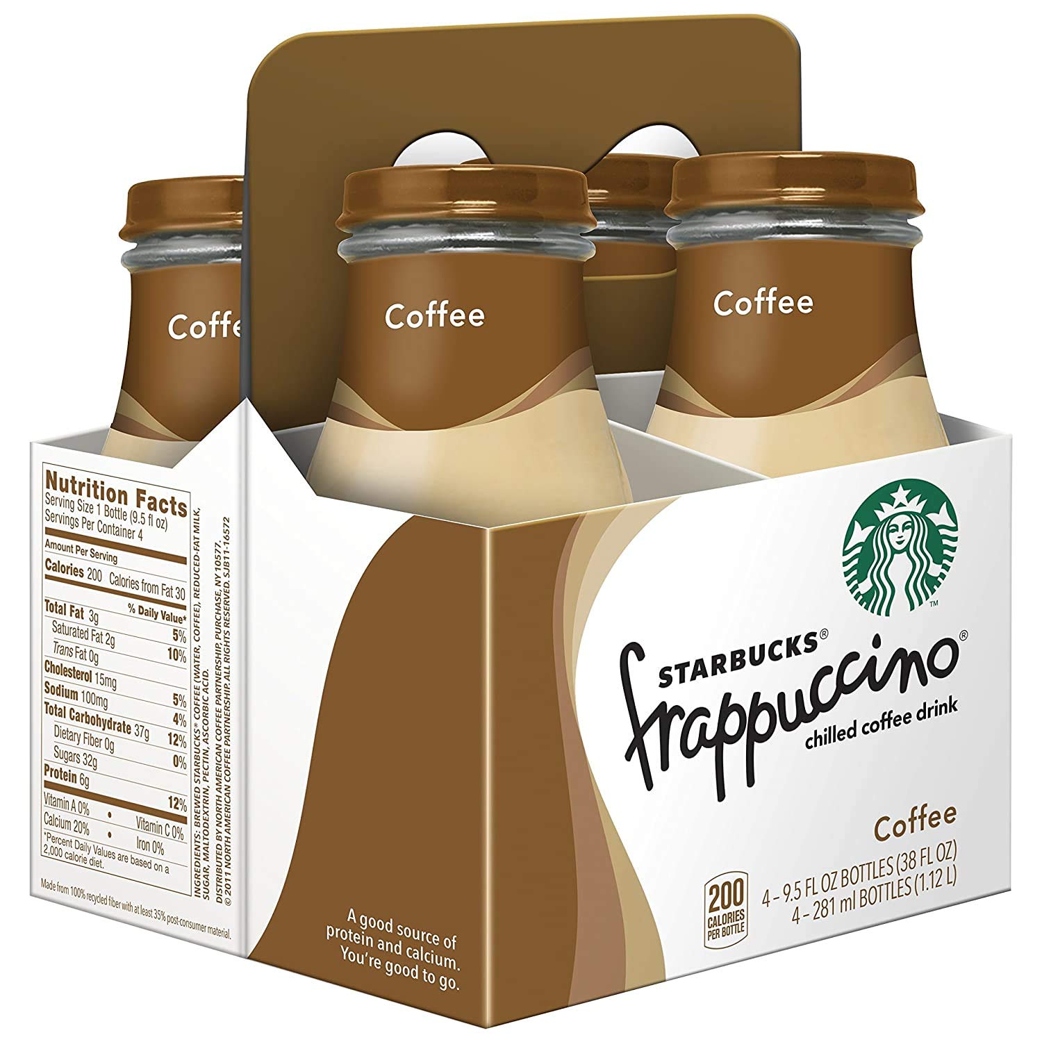 Starbucks Liquid Caffeinated Frappuccino Bottle Yes