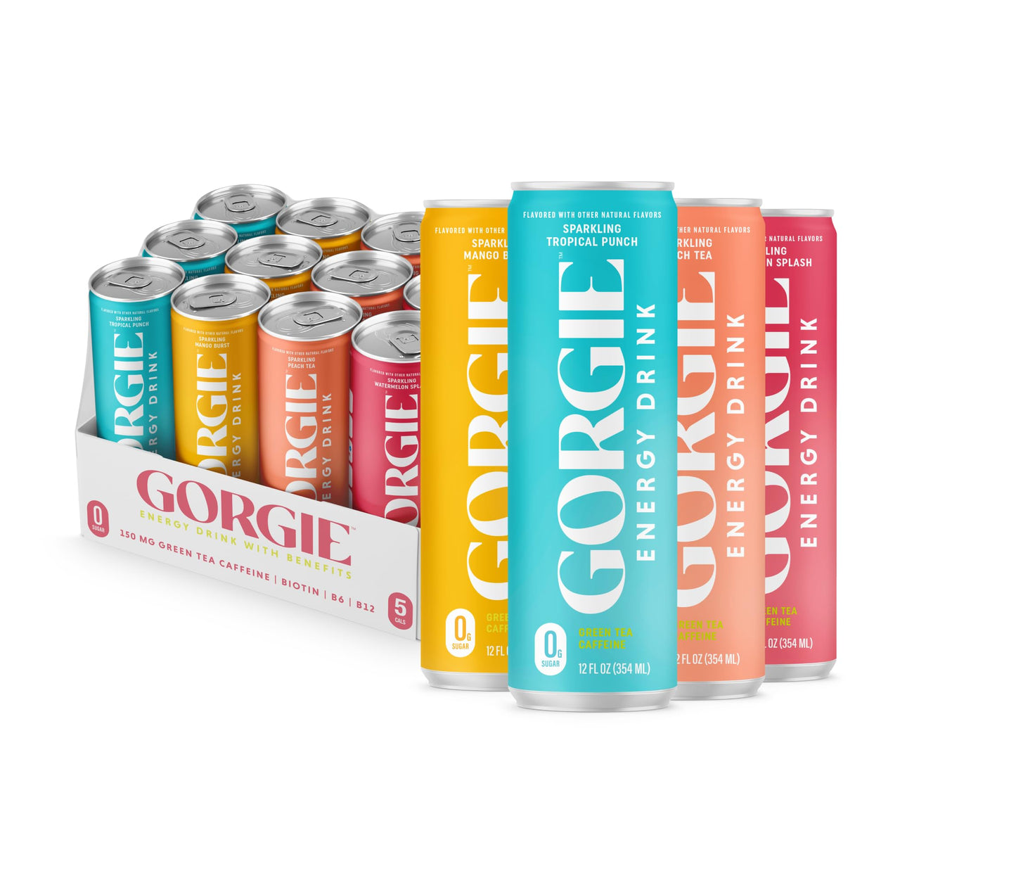 GORGIE Sugar-Free Natural Energy Drink, Coffee Replacement, Vegan
