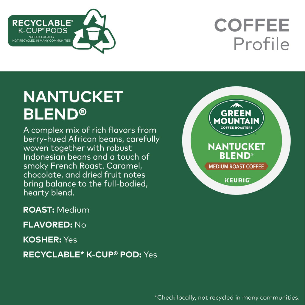 Nantucket Blend Medium Roast Single-Serve Coffee Pods 72 Count