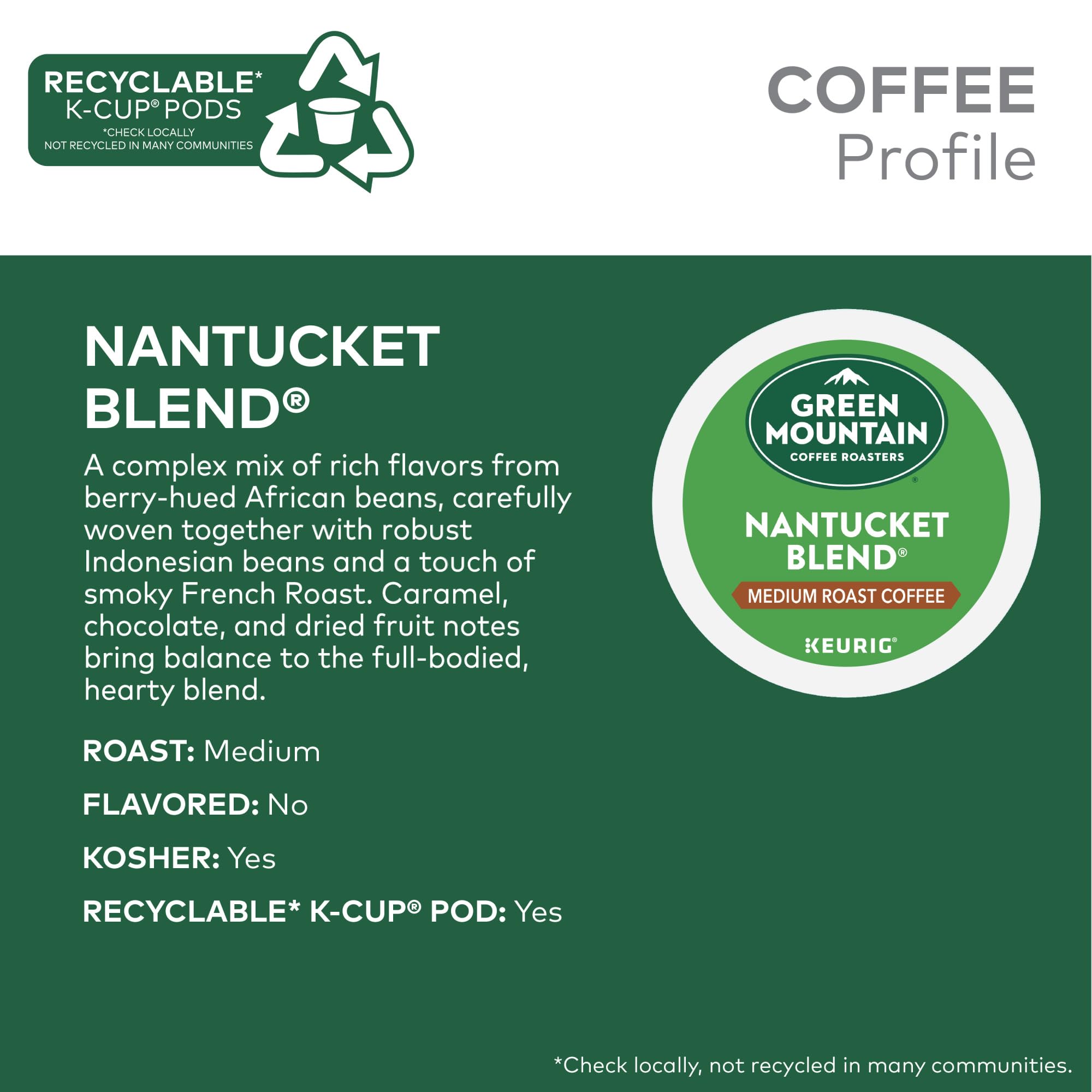 Nantucket Blend Medium Roast Single-Serve Coffee Pods 72 Count