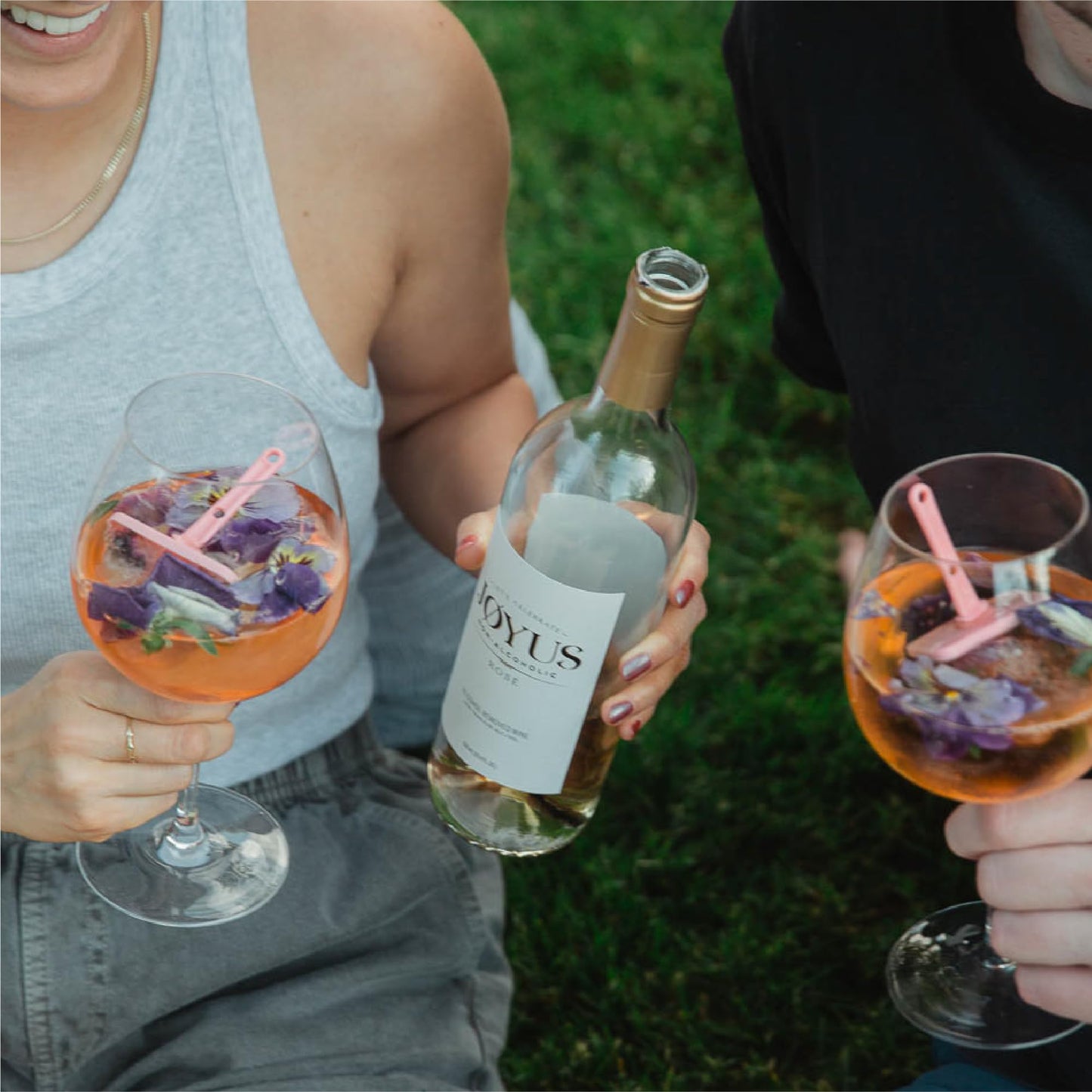 JØYUS Non-Alcoholic Rose´ Wine, Dealcoholized Wine, 750ml Bottle
