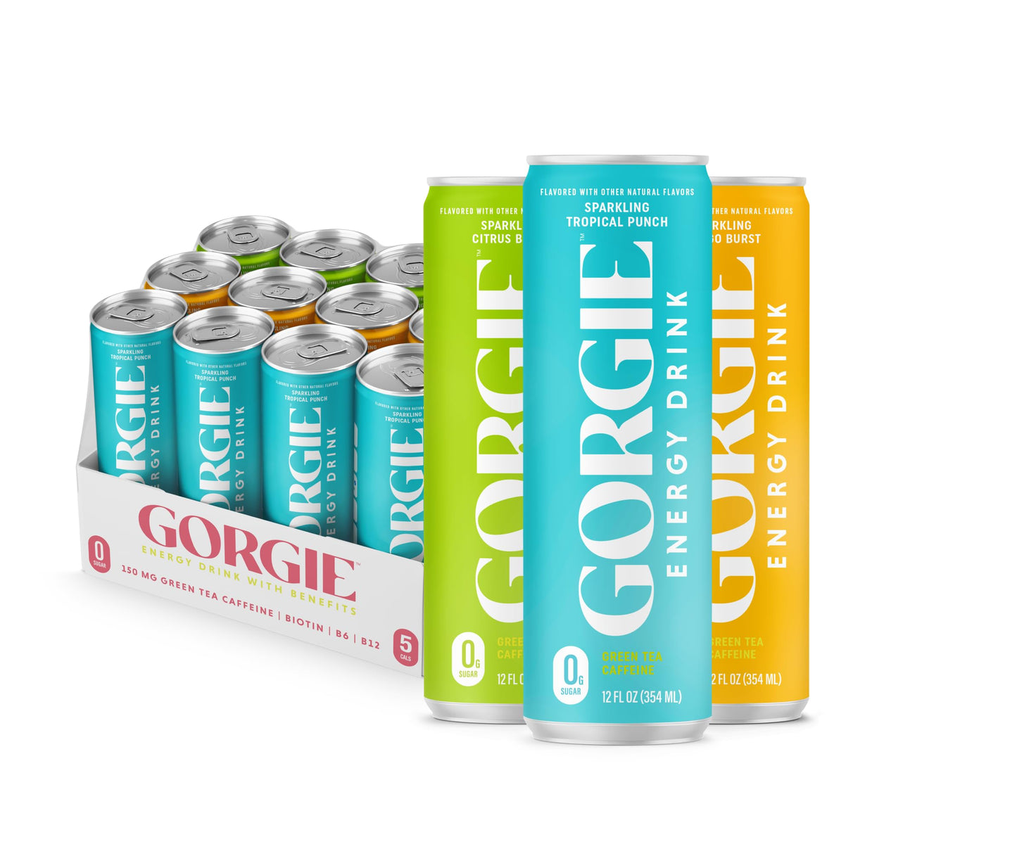 GORGIE Sugar-Free Natural Energy Drink, Coffee Replacement, Vegan