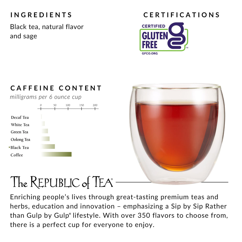 Blackberry Sage Black Tea with Natural Fruit & Herbal Notes