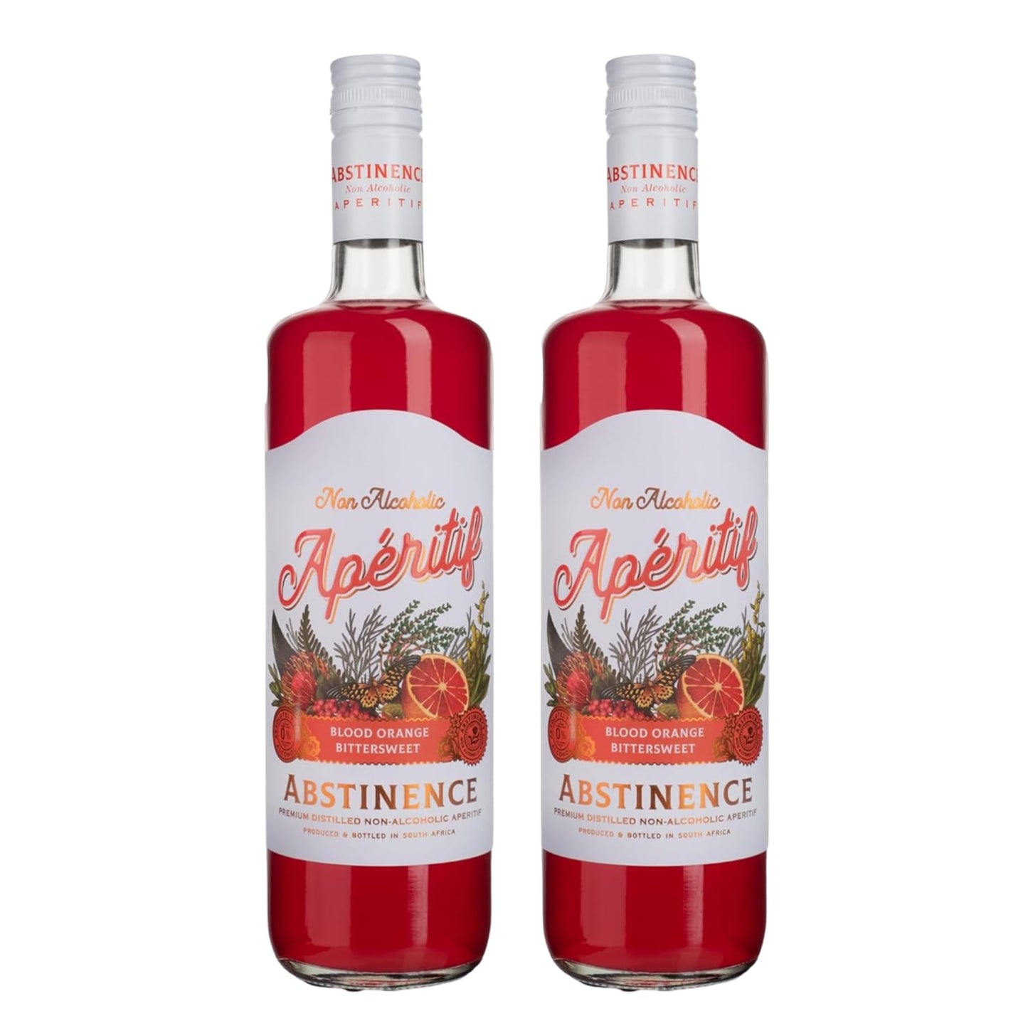 Non Alcoholic Blood Orange Aperitif with Botanical Citrus Blend 750ml