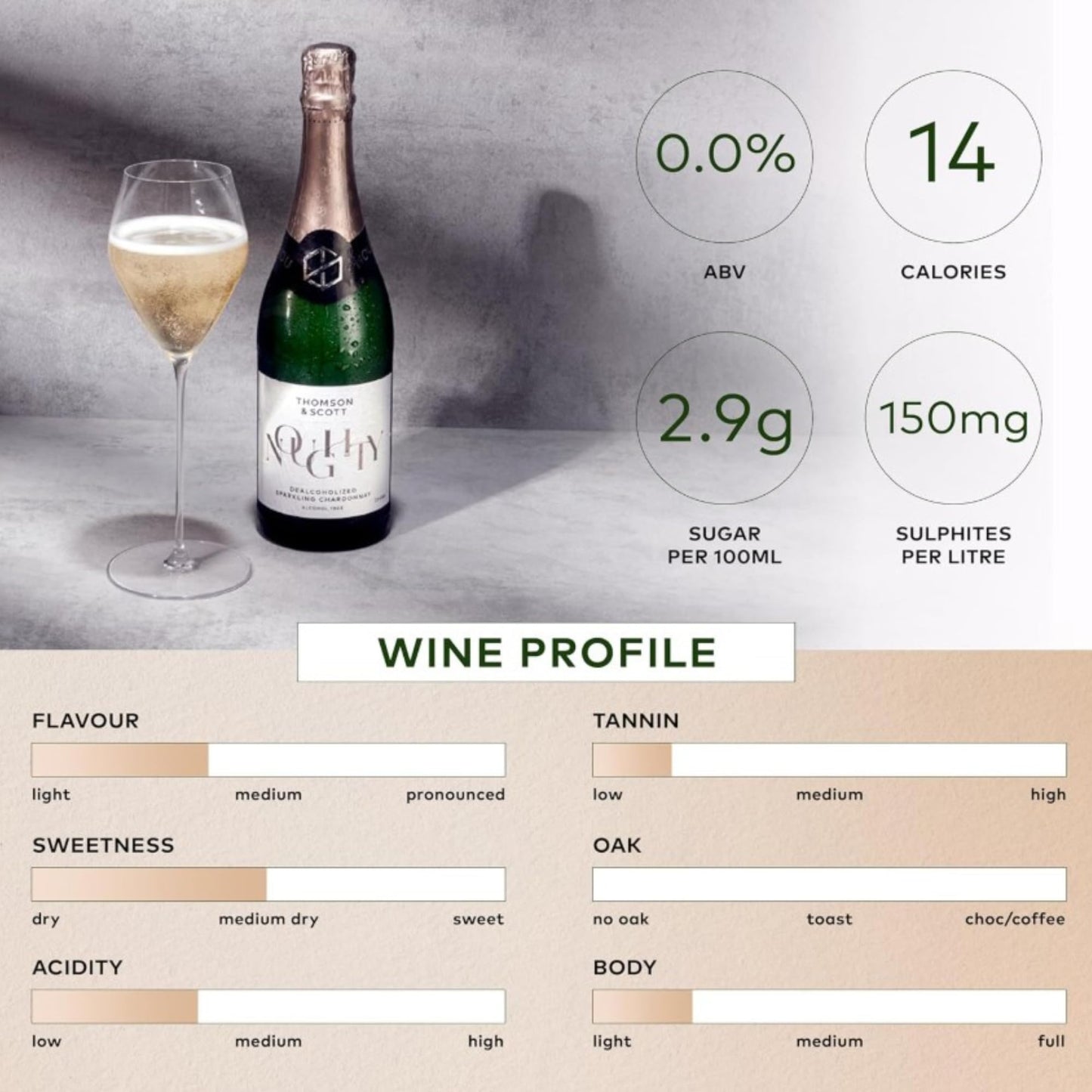 Thomson & Scott Noughty Sparkling Wine Bundle, Rosé and Chardonnay