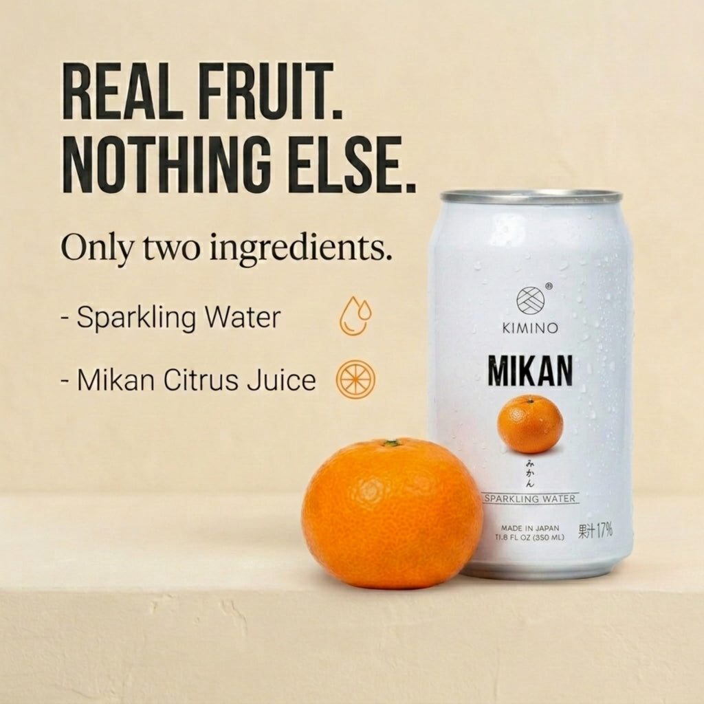Kimino Sparkling Water, Made in Japan