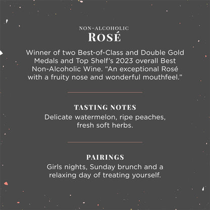 JØYUS Non-Alcoholic Rose´ Wine, Dealcoholized Wine, 750ml Bottle