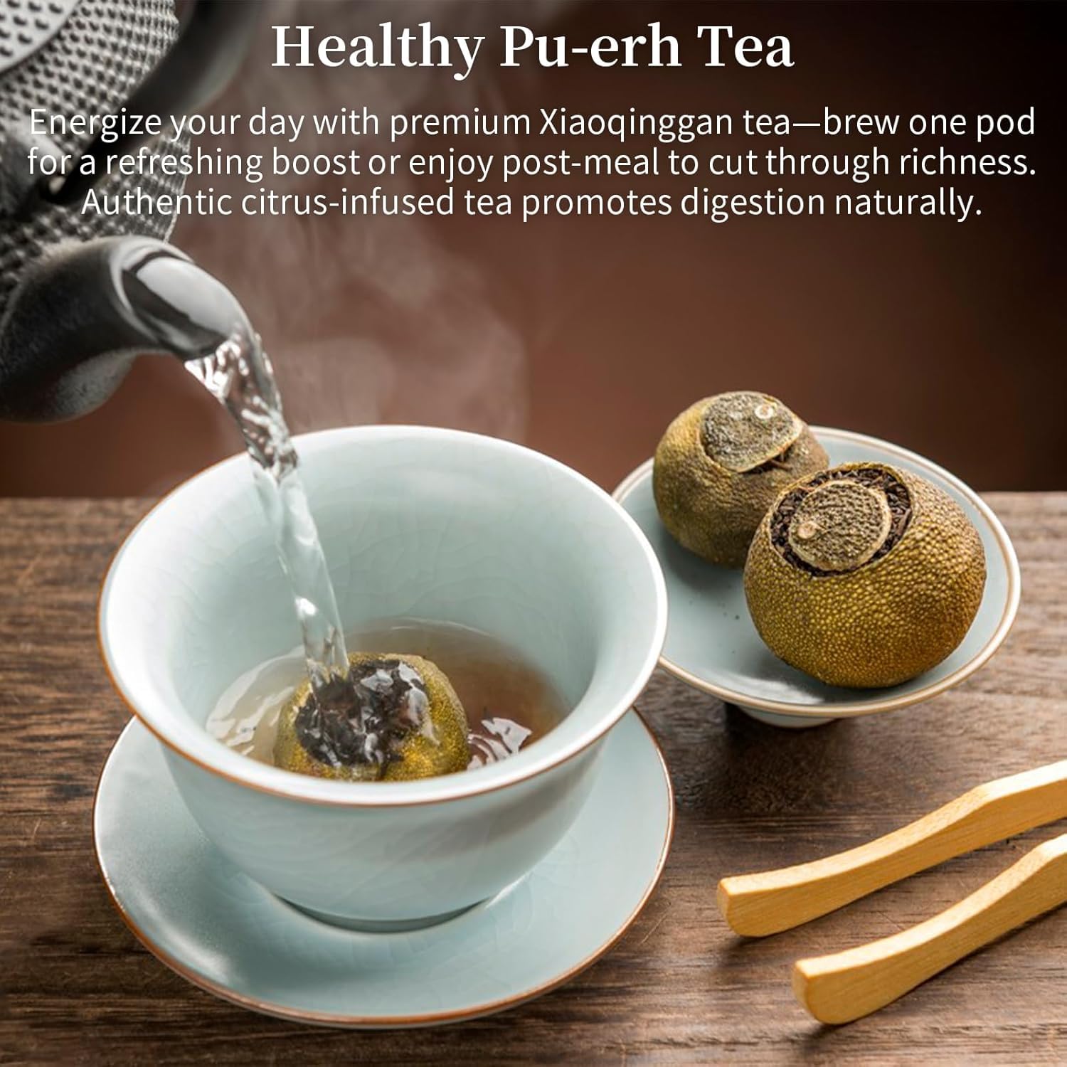 Tangerine Peel Pu-erh Tea with Citrus Aroma from Yunnan China