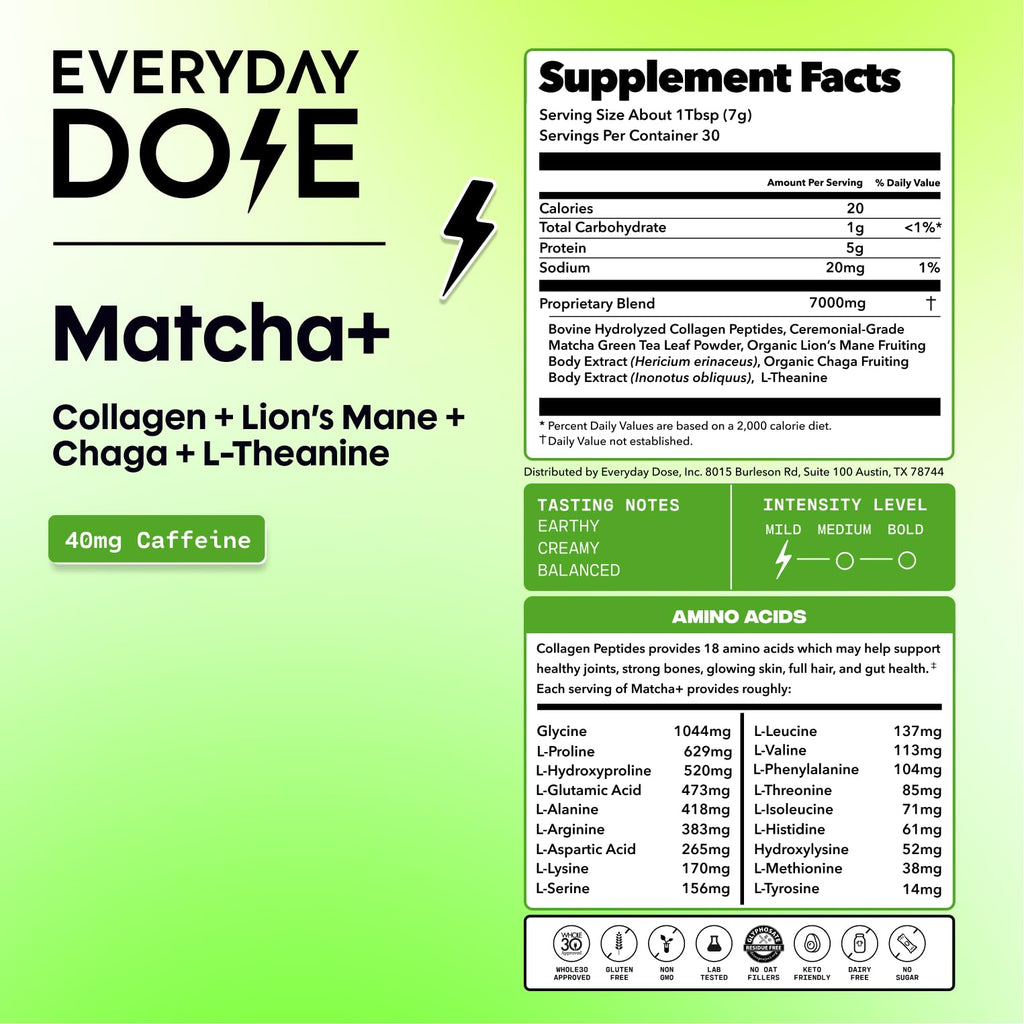 Mushroom Matcha Powder with Ceremonial Grade Japanese Tea Blend