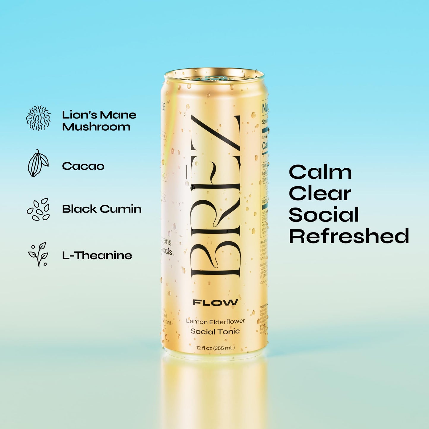Lion's Mane Mushroom Drink with Adaptogens for Calm Focus & Mood Support