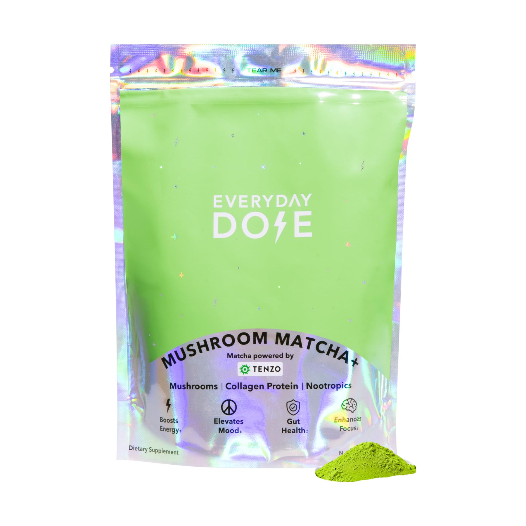 Mushroom Matcha Powder with Ceremonial Grade Japanese Tea Blend