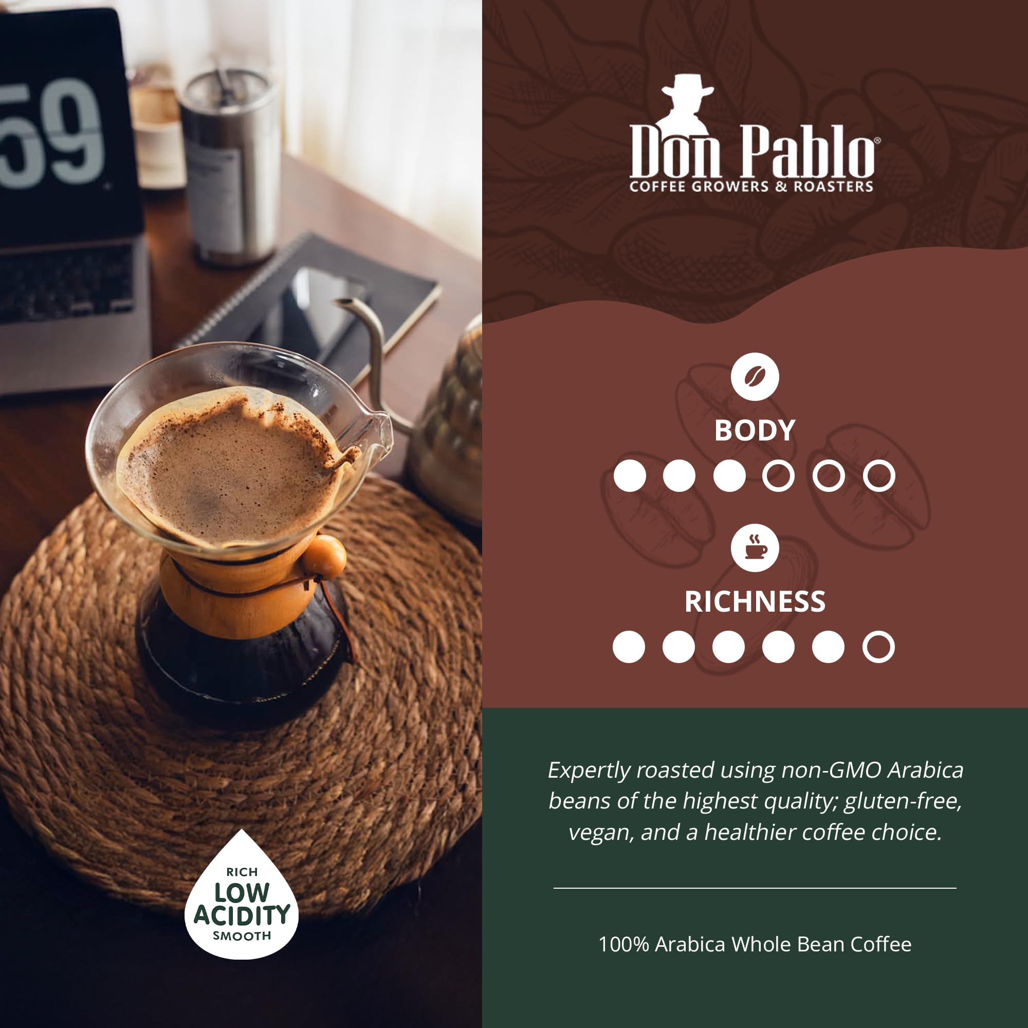 Signature Blend 100% Arabica Whole Bean Coffee Medium Roast