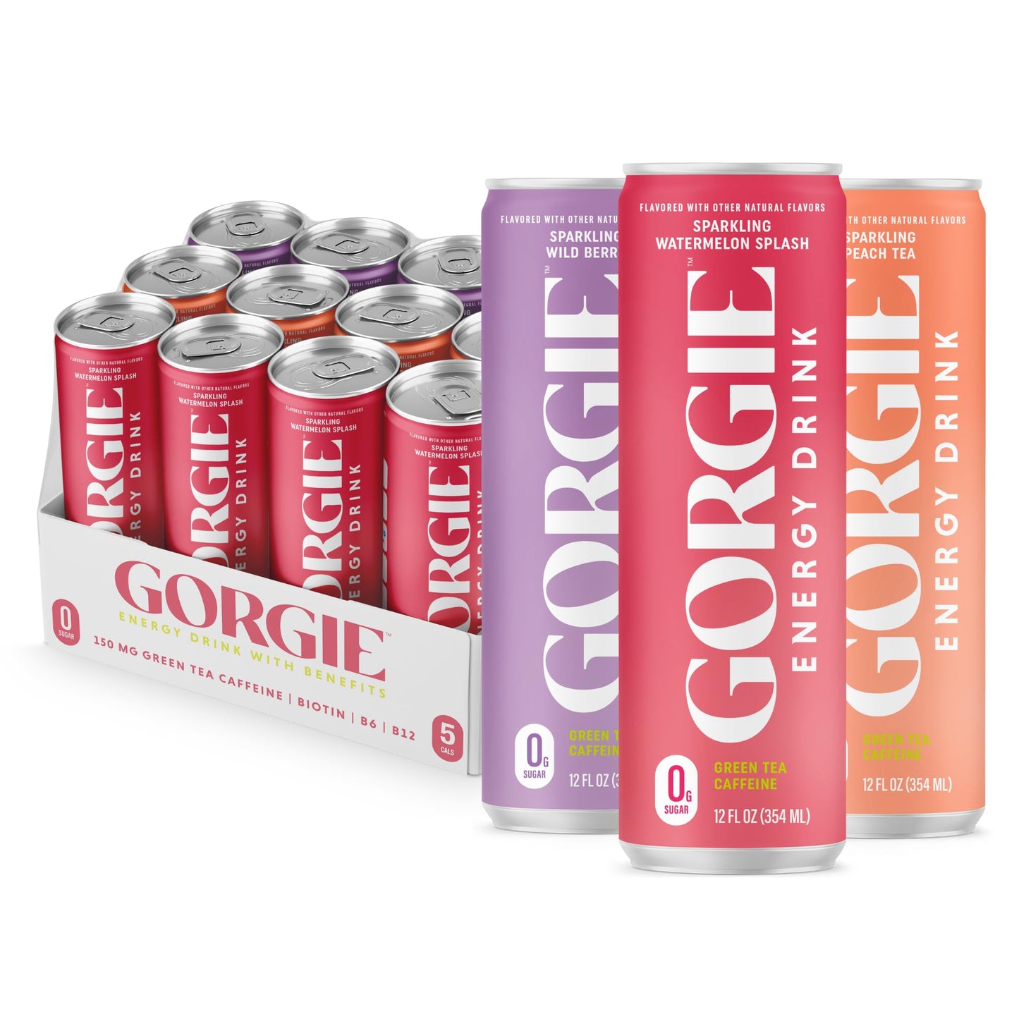 GORGIE Sugar-Free Natural Energy Drink, Coffee Replacement, Vegan