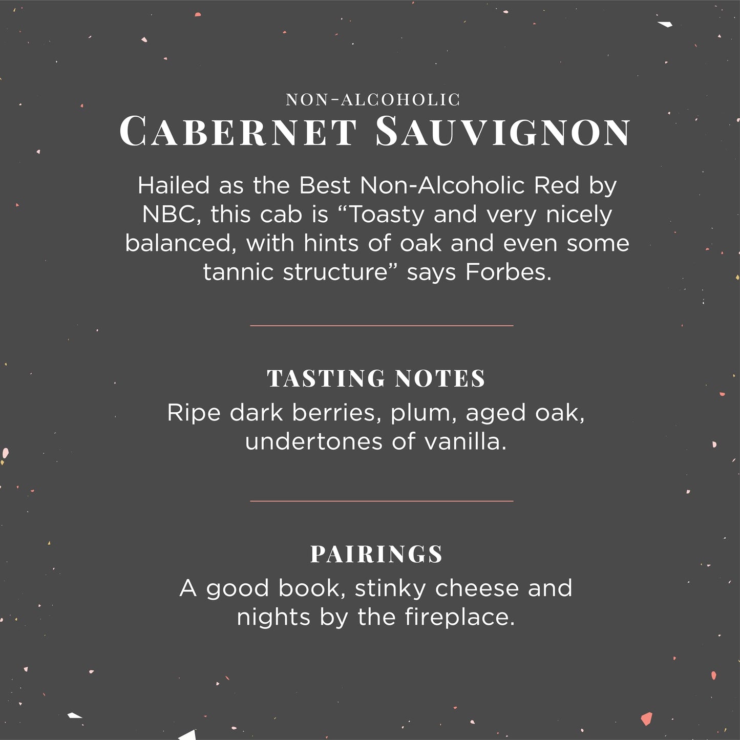JØYUS Non-Alcoholic Red Wine, Dealcoholized Cabernet Wine, 750ml Bottle