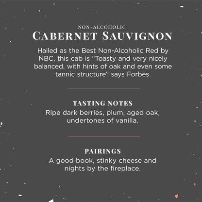 JØYUS Non-Alcoholic Red Wine, Dealcoholized Cabernet Wine, 750ml Bottle