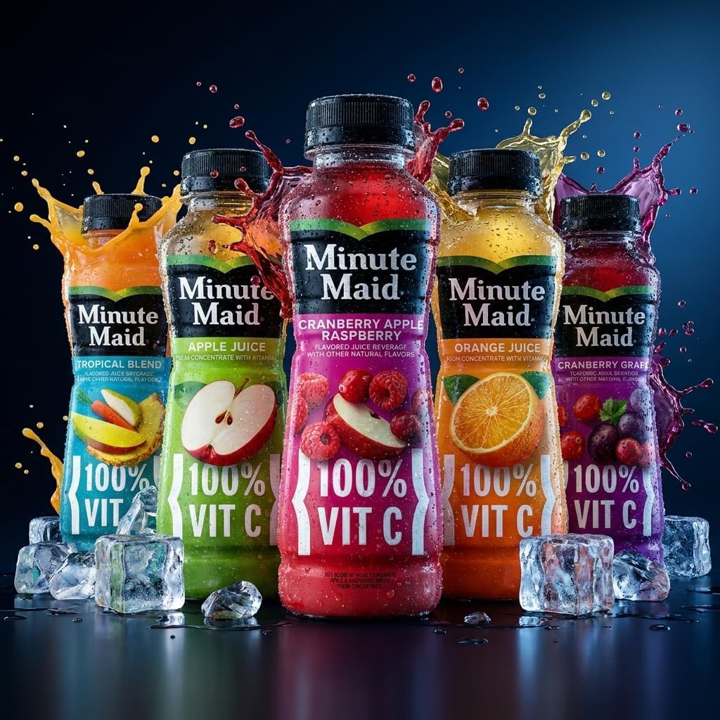 Orange Apple Juice Variety Pack with Fruit Blend Flavors 15 Pack
