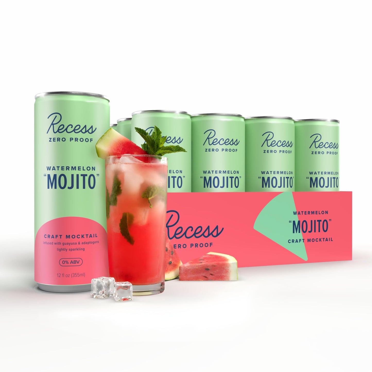 Recess Zero Proof Non-Alcoholic Mocktail, 12 Pack