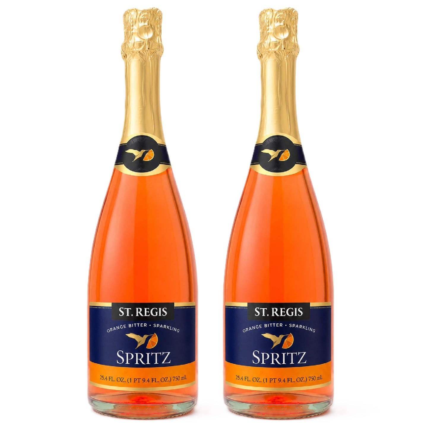 Non Alcoholic Orange Spritz Sparkling Drink with Fruity Citrus Flavor