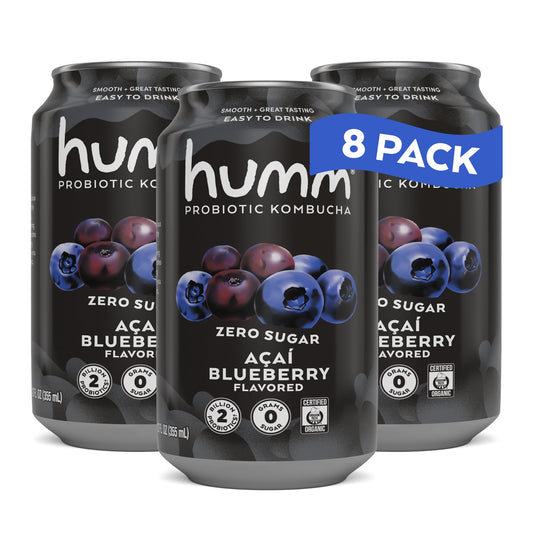 Zero Sugar Organic Kombucha Tea Drink with Probiotics 12 Pack