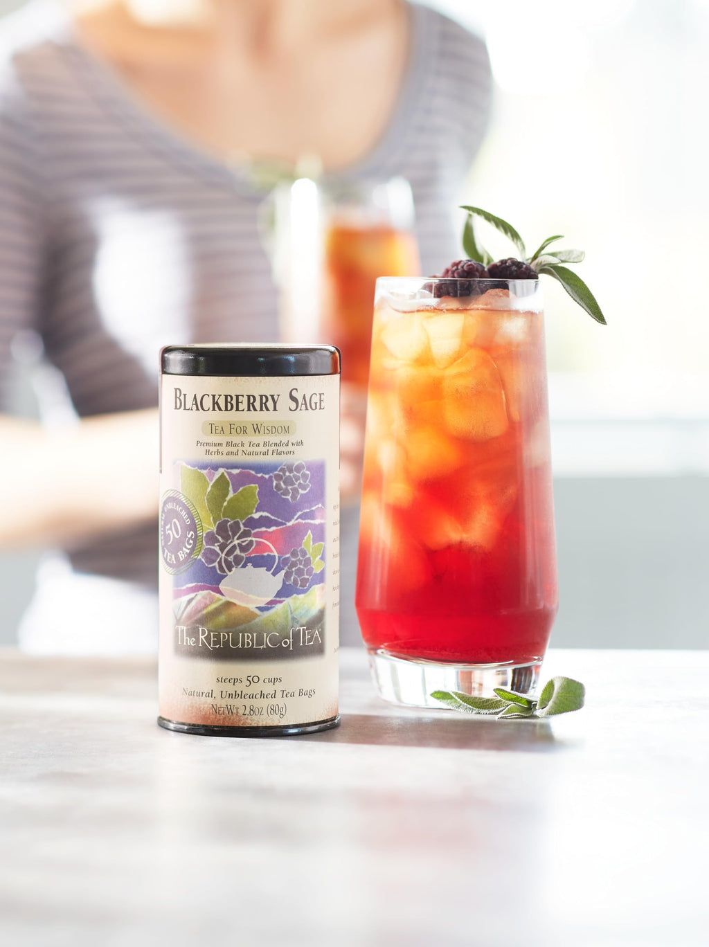 Blackberry Sage Black Tea with Natural Fruit & Herbal Notes