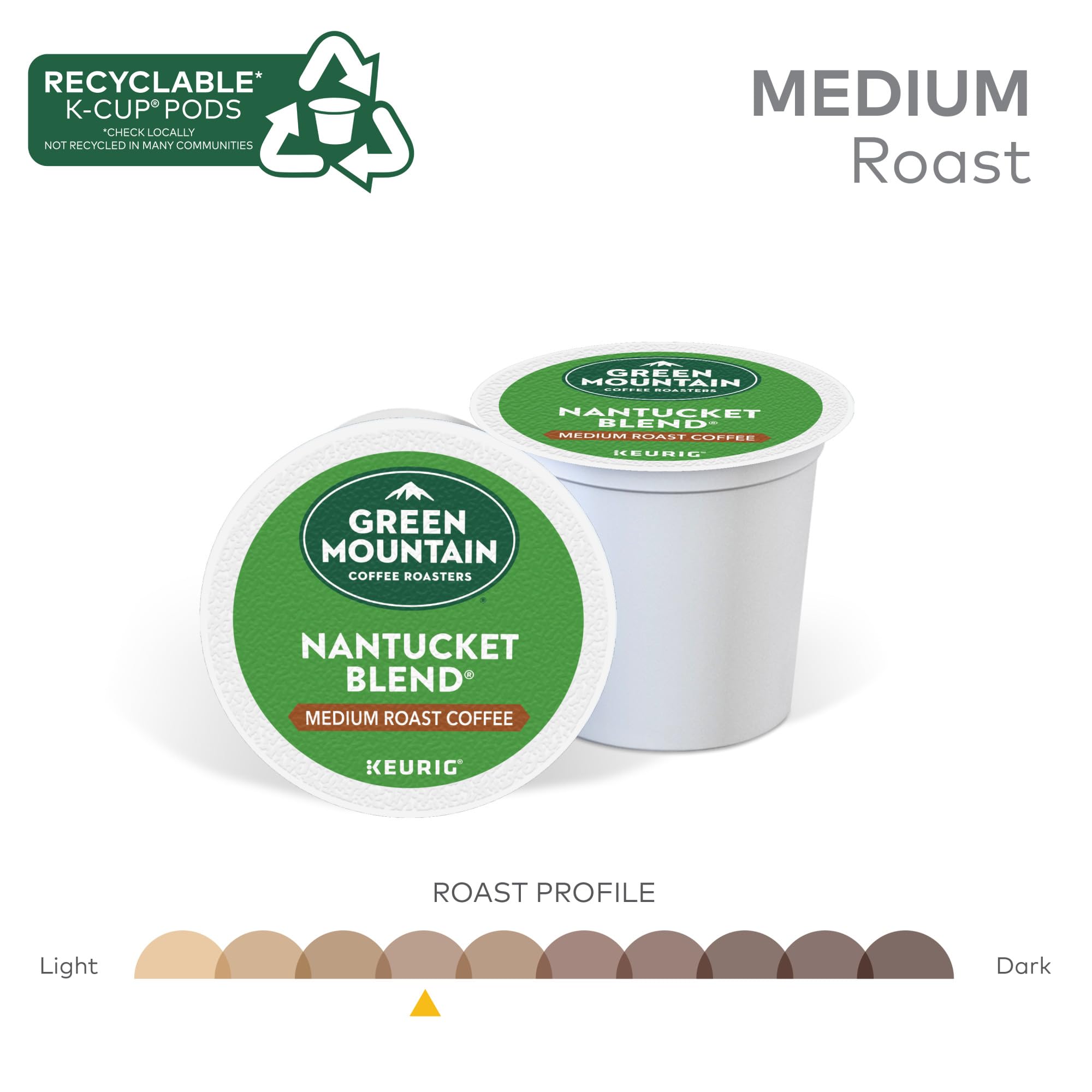 Nantucket Blend Medium Roast Single-Serve Coffee Pods 72 Count