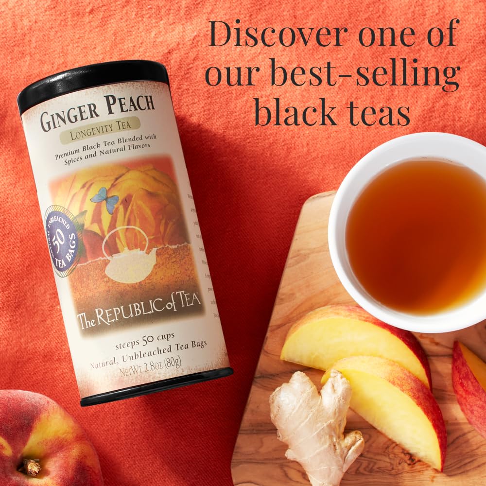 The Republic of Tea Ginger Peach Black Tea