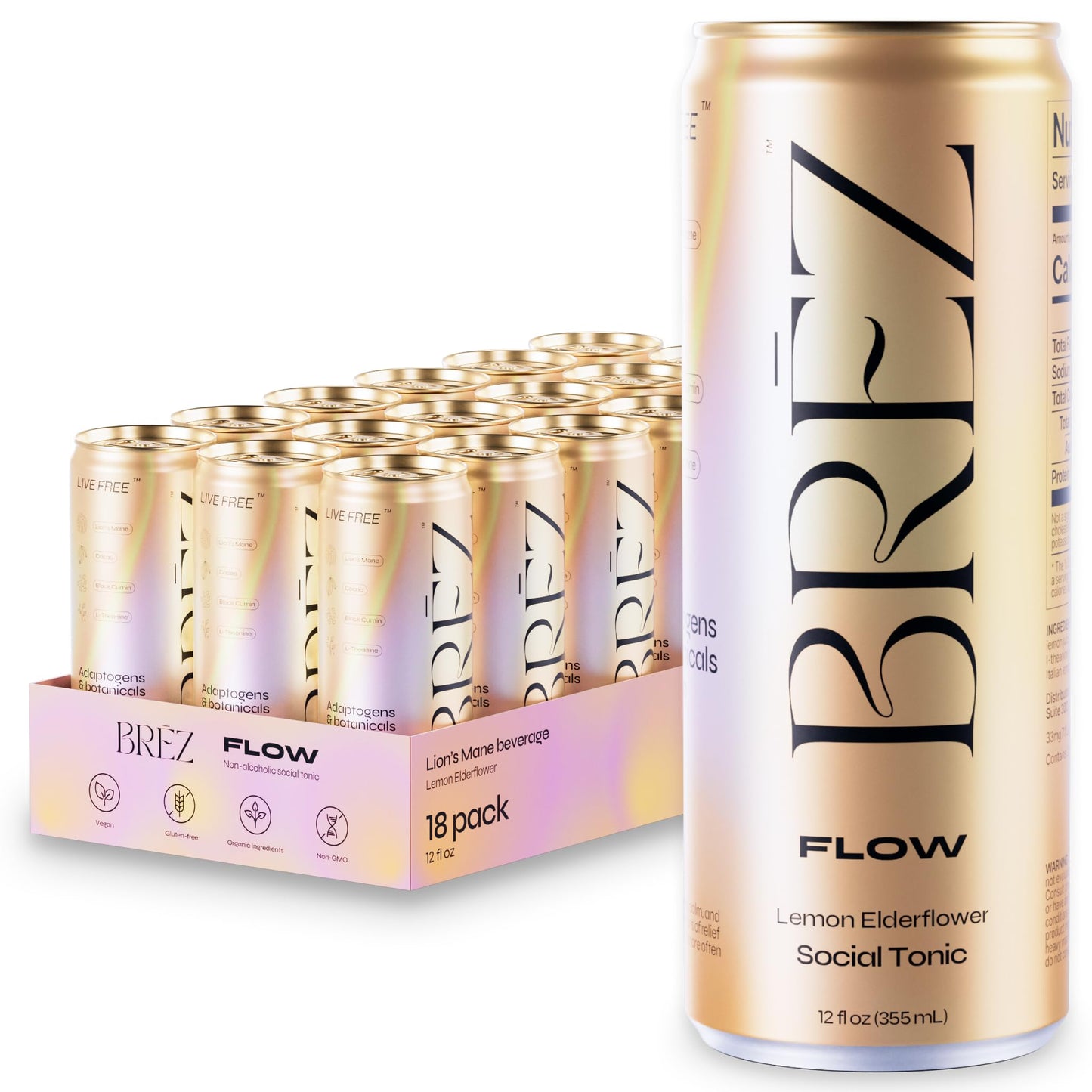 Lion's Mane Mushroom Drink with Adaptogens for Calm Focus & Mood Support
