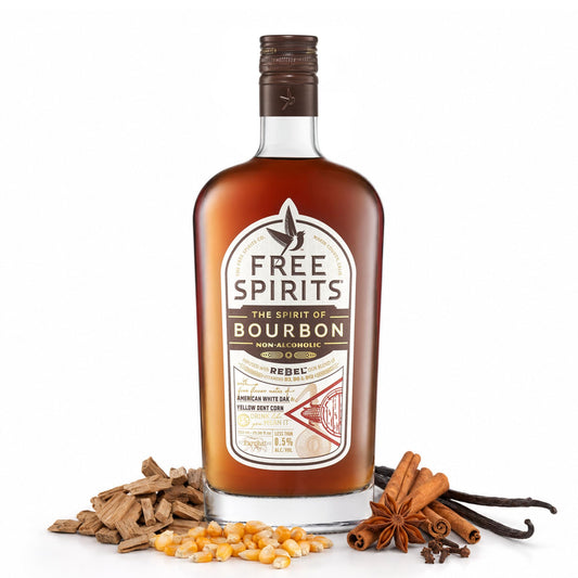 Zero Proof Bourbon Alternative Whiskey Style Spirit 750ml