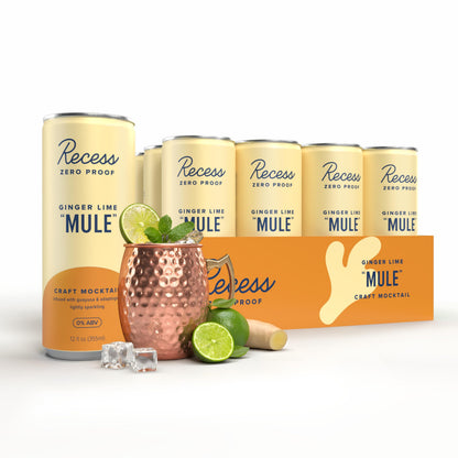 Recess Zero Proof Non-Alcoholic Mocktail, 12 Pack