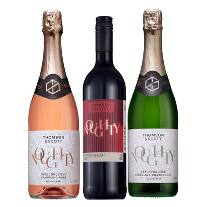 Thomson & Scott Noughty Sparkling Wine Bundle, Rosé and Chardonnay