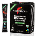 Mount Hagen Organic Decaffeinated Instant Coffee Single Serve 25 Sticks