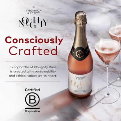 Thomson & Scott Noughty Sparkling Wine Bundle, Rosé and Chardonnay